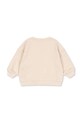 Chłopiec Konges Sløjd bluza bawełniana niemowlęca BELLI SWEAT SHIRT OCS KS105194.9BYA beżowy