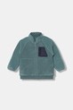 United Colors of Benetton bluza polarowa dziecięca bez kaptura turkusowy 3PNYG5044.P.Seasonal