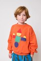 Bobo Choses bluza bawełniana dziecięca Wooden Toy nadruk pomarańczowy 225FC004
