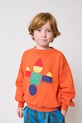 Bobo Choses bluza bawełniana dziecięca Wooden Toy nadruk pomarańczowy 225FC004