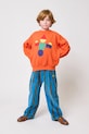 Bobo Choses bluza bawełniana dziecięca Wooden Toy 225FC004 pomarańczowy
