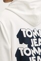Βαμβακερή μπλούζα Tommy Jeans DM0DM21625 λευκό