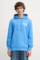 Βαμβακερή μπλούζα Tommy Jeans DM0DM21625 μπλε AW25