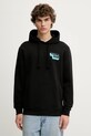 Βαμβακερή μπλούζα Tommy Jeans DM0DM21625 μαύρο AW25