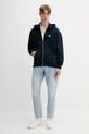 Βαμβακερή μπλούζα Tommy Jeans DM0DM21626 σκούρο μπλε AW25