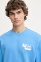 Ρούχα Βαμβακερή μπλούζα Tommy Jeans DM0DM21640 μπλε