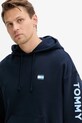Ruházat Tommy Jeans pamut melegítőfelső DM0DM21834 sötétkék