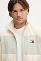 Tommy Jeans hanorac fleece bej DM0DM21906