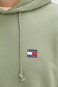Tommy Jeans mikina s kapucí pánská bavlněná DM0DM21922 zelená