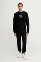 Bavlněná mikina Karl Lagerfeld A3M44001 černá AW25