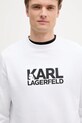 Bavlnená mikina Karl Lagerfeld biela 553917.705091