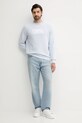 Karl Lagerfeld bluza bawełniana 553917.705091 niebieski AW25