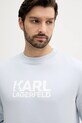 Karl Lagerfeld pamut melegítőfelső kék 553917.705091