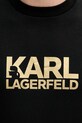 Karl Lagerfeld bluza bawełniana czarny 553917.705091