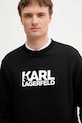 Karl Lagerfeld hanorac din bumbac negru 553917.705091