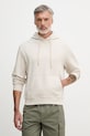 Calvin Klein Jeans mikina s kapucňou pánska bavlnená béžová LV04RC274G