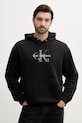 Calvin Klein Jeans bluza z kapturem czarny LV04RC282G
