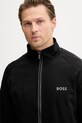 BOSS mikina na zips pánska bavlnená Authentic Jacket Z čierna 50545564