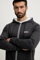 Bavlnená mikina BOSS sivá 50545573