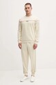 Bavlnená mikina BOSS 50545589 krémová AW25