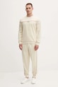 Bavlnená mikina BOSS 50545589 krémová AW25