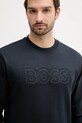 BOSS hanorac de bumbac bleumarin 50543914