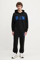 Βαμβακερή μπλούζα Hugo Blue 50542796 μαύρο AW25