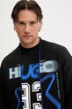 Hugo Blue hanorac de bumbac negru 50544212