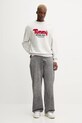 Bombažen pulover Tommy Jeans DM0DM22087 siva AW25