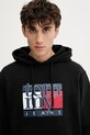 Pamučna dukserica Tommy Jeans crna DM0DM22092