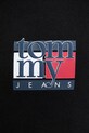 Tommy Jeans hanorac de bumbac negru DM0DM22093