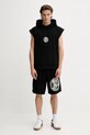 Bavlněná mikina HUGO 50542433 černá AW25