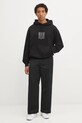 HUGO bluza bawełniana 50542787 czarny AW25