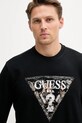 Bavlněná mikina Guess černá M5YQ05.K68I4