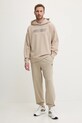 Βαμβακερή μπλούζα Guess MENTORE Z5YQ00.KCE91 μπεζ AW25