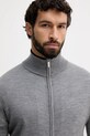Шерстяной свитер Karl Lagerfeld серый 554399.655004