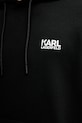 Βαμβακερή μπλούζα Karl Lagerfeld 554917.705092 μαύρο