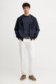 United Colors of Benetton bluza z dodatkiem wełny 3ORNU500S granatowy AW25