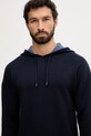 United Colors of Benetton sweter z dodatkiem wełny granatowy 1Y6SK201X