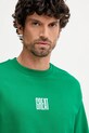 Хлопковая кофта United Colors of Benetton зелёный 3FWYU10AZ