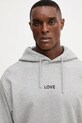 Βαμβακερή μπλούζα United Colors of Benetton γκρί 3Y9YU201Y