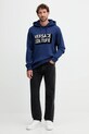 Versace Jeans Couture pamut melegítőfelső 79GAIP05.CF07P sötétkék AW25