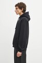 Бавовняна кофта by Parra Connected guy hooded 54226 чорний AW25