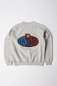Памучен суичър by Parra Legs logo надпис сив 54242