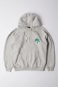 by Parra bluza bawełniana Crow logo hooded bawełna szary 54325.