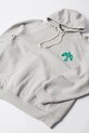 Oblečenie Bavlnená mikina by Parra Crow logo hooded 54325. sivá