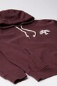 Bavlnená mikina by Parra Crow logo hooded 54326. burgundské AW25