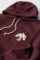 Oblečenie Bavlnená mikina by Parra Crow logo hooded 54326. burgundské