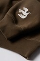 Βαμβακερή μπλούζα by Parra Weird trad logo καφέ 54321