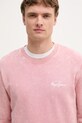 Pepe Jeans bluza bawełniana różowy PM582918